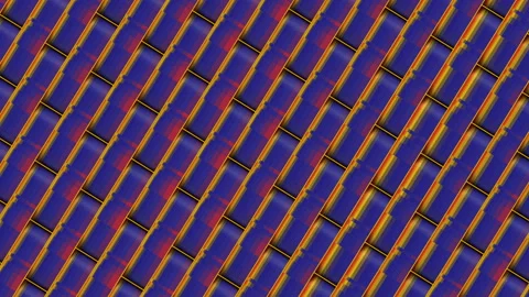 Loop animation of moving rectangular shapes, with trendy gradient 3d rendering Vídeos de archivo 153025389