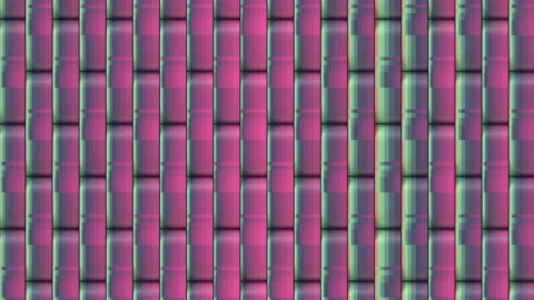 Loop animation of moving rectangular shapes, with texture pattern. 3d render 4K Stock Footage 156476454