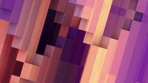 Loop animation with multi-layered rectangles in bright colors. 3d rendering 4K 스톡 동영상 311572463