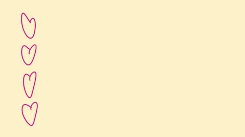Loop animation pink or purple line heart icon for valentine’s day 動画素材 327461092