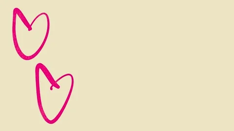 Loop animation pink or purple line heart icon for valentine’s day 스톡 동영상 327461104