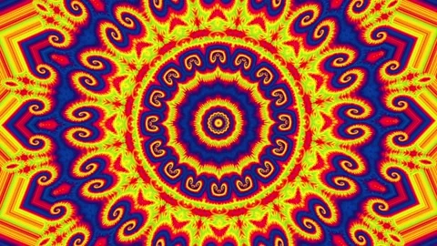 A loop animation psychedelic kaleidoscope background Stock Footage 317395340