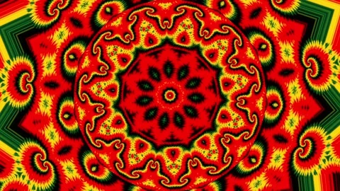 A loop animation psychedelic kaleidoscope background. Stock Footage 325080934