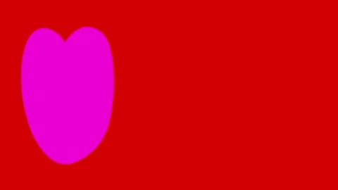 Loop animation purple heart icon for valentine’s day Stock Footage 327461135