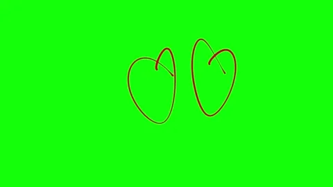 Loop animation red line heart icon for valentine’s day 動画素材 327461249