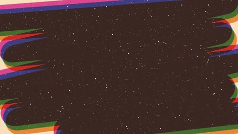 Loop animation with riso print effect. Vintage hand drawn animation element.Vint Stock Footage 254884117