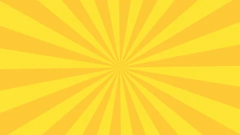 Loop animation of rotating yellow concentration lines, effect background Stock Footage 179783908