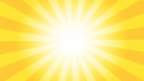 Loop animation of rotating yellow concentration lines, effect background Stock Footage 179783952