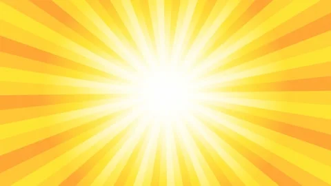 Loop animation of rotating yellow concentration lines, effect background Stock Footage 179783982