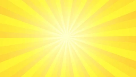 Loop animation of rotating yellow concentration lines, effect background Stock Footage 179784037