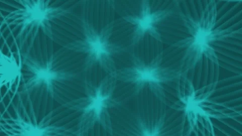 Loop animation of shapes with a pattern of intertwining oval shapes. 3d render Stock Footage 290304449