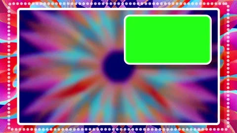 Loop animation showcasing colorful patterns changing over time with a blank.. 스톡 동영상 333664861