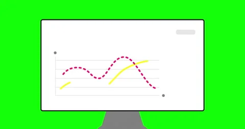 Loop animation of simple graph. Animated... | Stock Video | Pond5