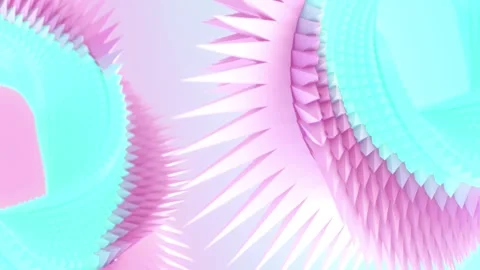 Loop animation of a spiral figure in the shape of a Mebius ring. 3d rendering 4K Stock Footage 288811231