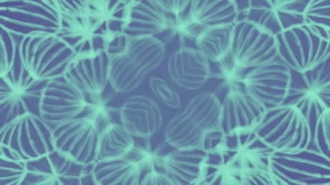 Loop animation of a star-shaped figure in blue-blue tones. 3d rendering 4K Stock Footage 288001793