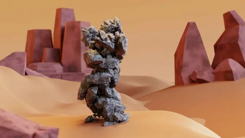 Loop animation of Stone Monster Dancing, Hip Hop Dancing, Video stock 175486368