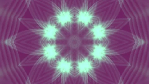 Loop animation of a symmetrical figure in the shape of a star. 3d rendering 4K Stock Footage 288811652