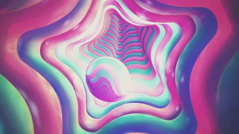 Loop animation - tunnel for the past life regression Stock Footage 140820056