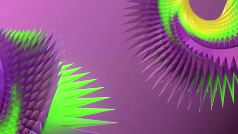 Loop animation of twisted figures in the form of Mebius rings. 3d rendering 4K Stock Footage 289520076