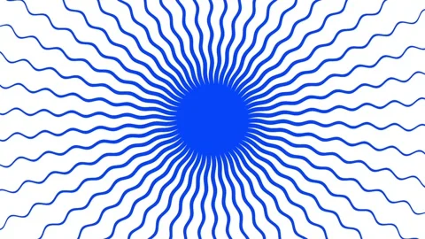 A loop animation wavy rays background,blue and white color with motion blur Stock Footage 337930179