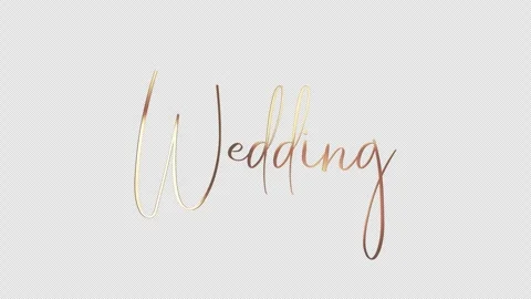 Loop animation Wedding gold text shine light motion title abstract background Stock Footage 308536126