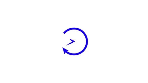 Loop Arrow Circular Process Cycle Symbol Design Stock Footage 332526304