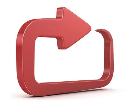 Loop Arrow, This is a computer generated and 3d rendered picture Stock Illustration