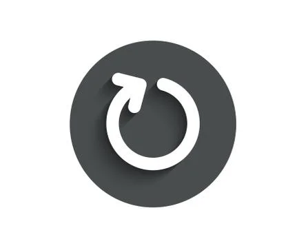 Loop arrow simple icon. Refresh Arrowhead. Illustrazione stock