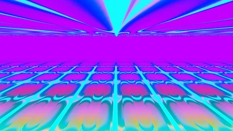 Loop art animation with luminous lines in 3D abstraction. Stock Footage 120542297