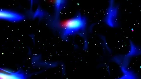 LOOP - Artistic Garaxy,  Holographic space Stock Footage 81440468