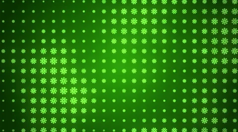 Loop background, abstract motion, green flowers Stock Footage 36996775