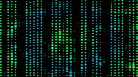 Loop background, abstract motion, green and blue flowers Stock Footage 37184836