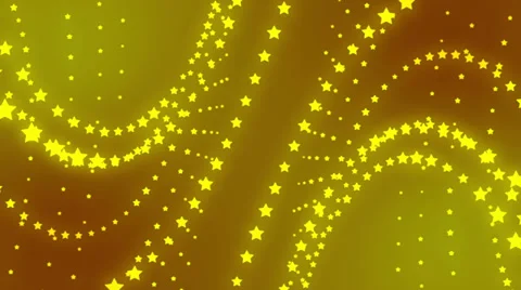 Loop background, abstract motion, yellow stars Stock Footage 37185393