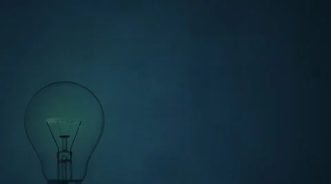 Loop background with the bulb light (blue) Stock Footage 1039021