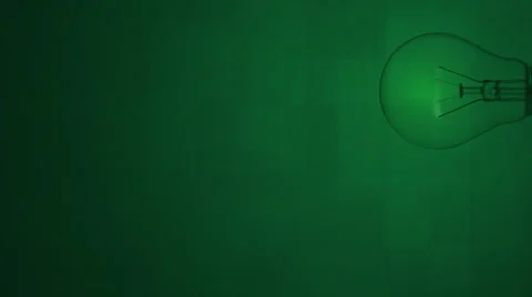 Loop background with the bulb light (green) Stock Footage 1038704