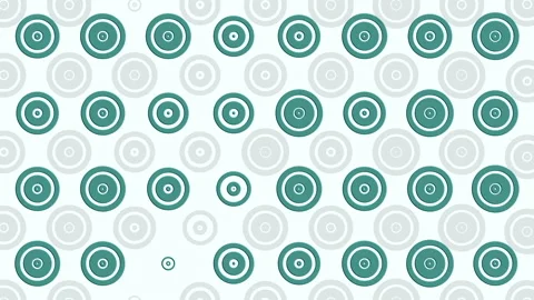 Loop Background With Colorful Circles And Rings Animated On The Surface Video stock 130380479