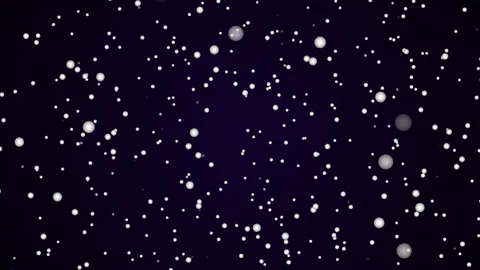 Loop of big white particles on dark background Stock Footage 194288883