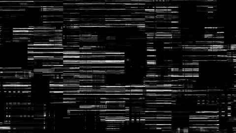 Loop black and white abstract glitch pattern background Stock Footage 242265004