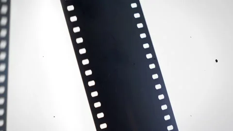 Loop black film strip background Video stock 236693185