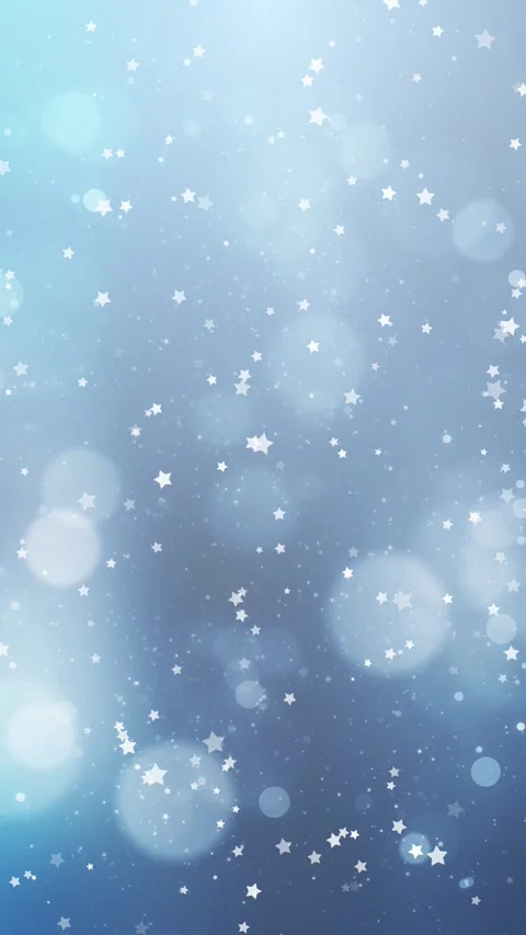 Loop blue chritsmas bokeh with flickering stars vertical animation Vídeos de archivo 346786790