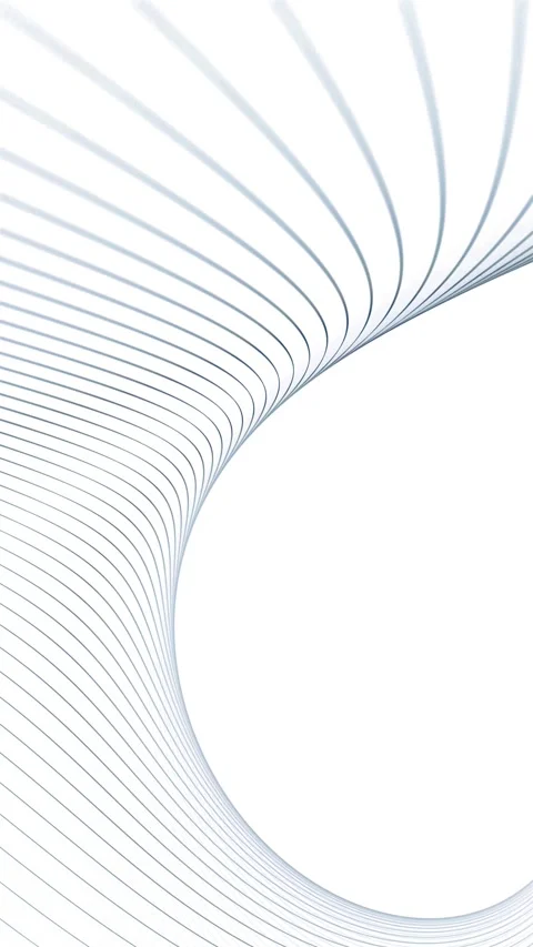 Loop blue curved lines pattern motion on white vertical background Stock Footage 345329295