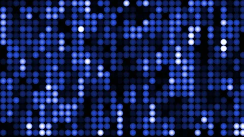 Loop blue digital circle mosaic animation abstract background Video stock 228418195
