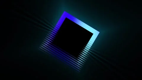 Loop blue gradient blue square. the effect of a glowing background Stock Footage 276274548