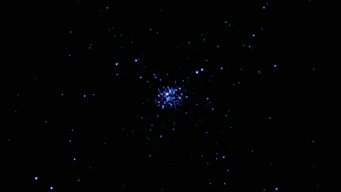 Loop blue particles flow abstract backgrund  for sreen overlay Stock Footage 238832650