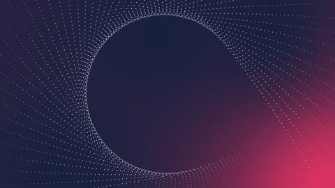 Loop is a blue pink round particle frame. background animation Stock Footage 277186199