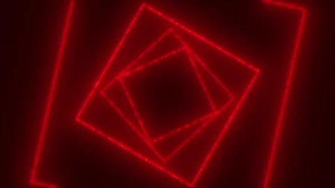 Loop blue red neon squares Stock Footage 302439205