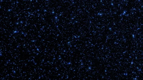 Loop blue star particles animation on black abstract background Stock Footage 308798912