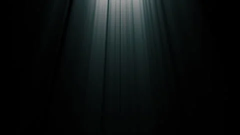 Loop blue top volume light rays for screen project overlay Stock Footage 302360725