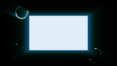 Loop is a blue white rectangle for text. Stock Footage 276082368