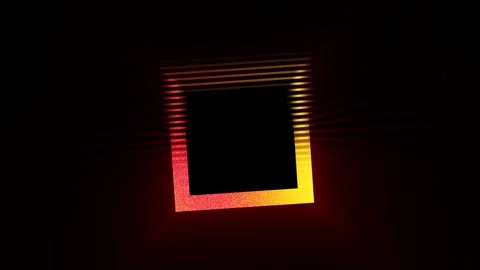 Loop bright orange yellow black, neon glowing background Stock Footage 275261017